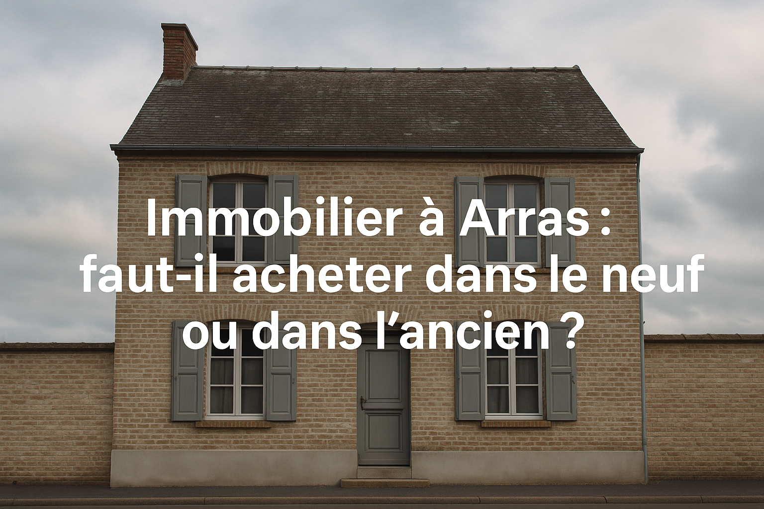 Maison en brique du secteur d’Arras avec le titre de l’article affiché en surimpression.