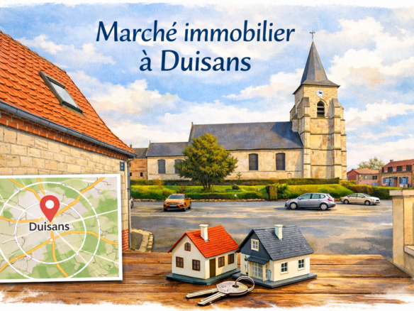 Marché immobilier à Duisans – évolution des prix des maisons autour d’Arras
