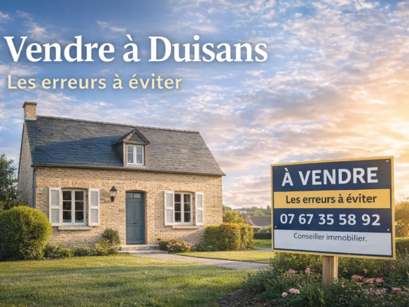 Illustration d’une maison à vendre à Duisans : erreurs à éviter avant de vendre